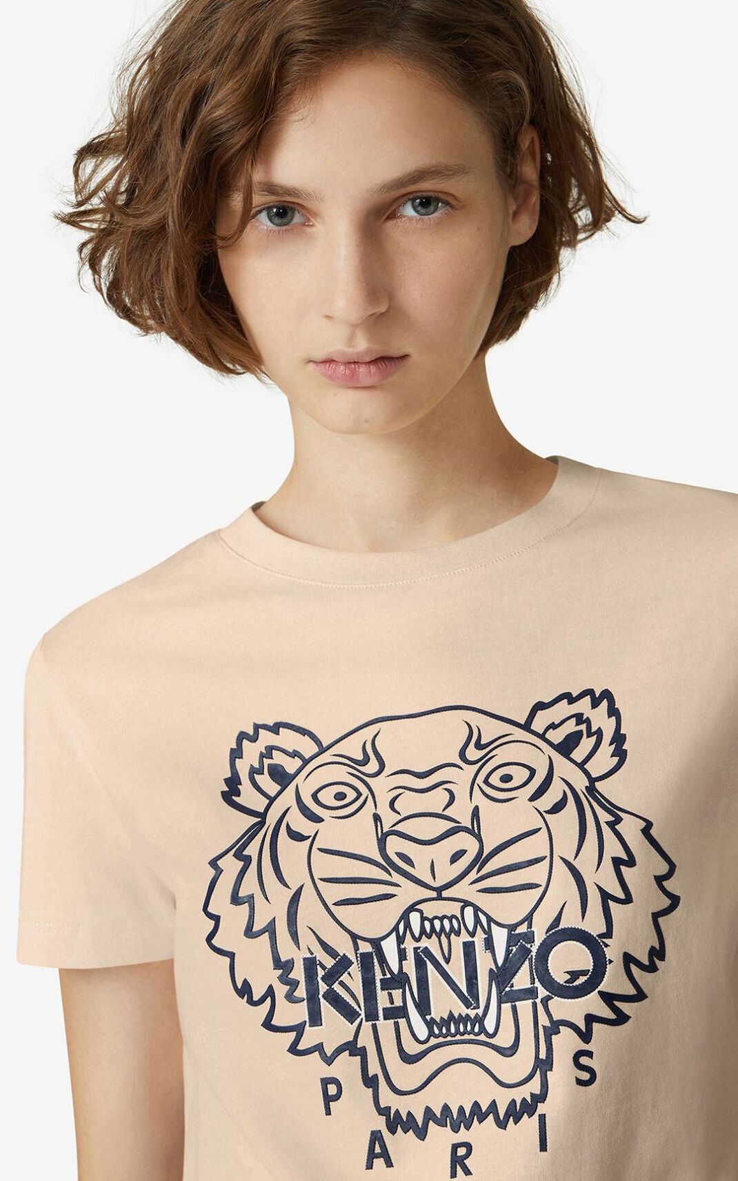 Kenzo Tiger Camisetas Mujer Rosas | 2970358-FS